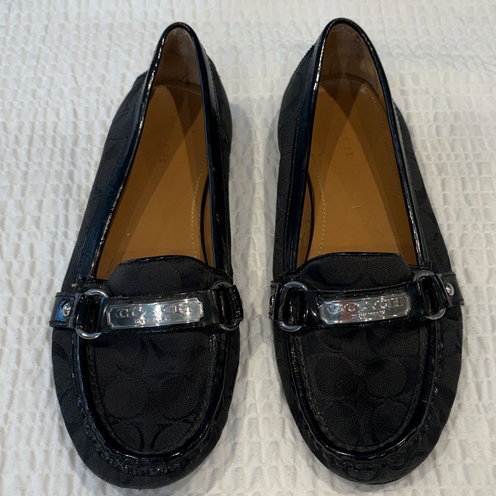 Coach Women's Slip-On Loafers with Metallic Accent